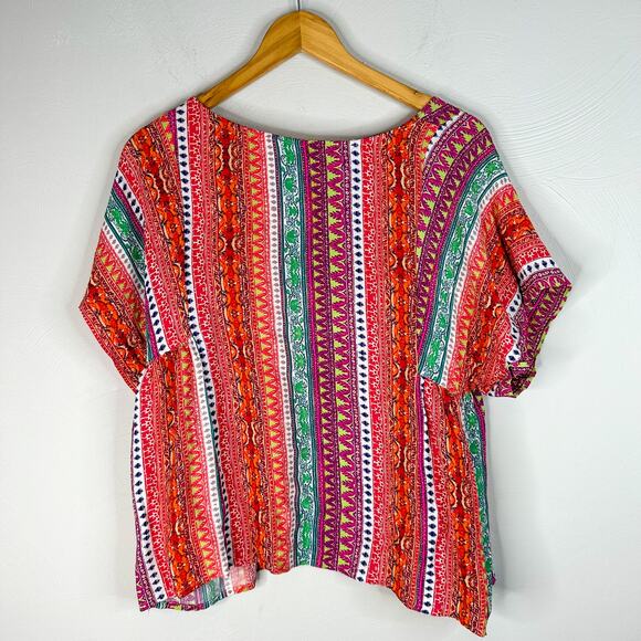 Anthropologie Maeve Milla Multicolor Printed Top - Picture 3 of 8